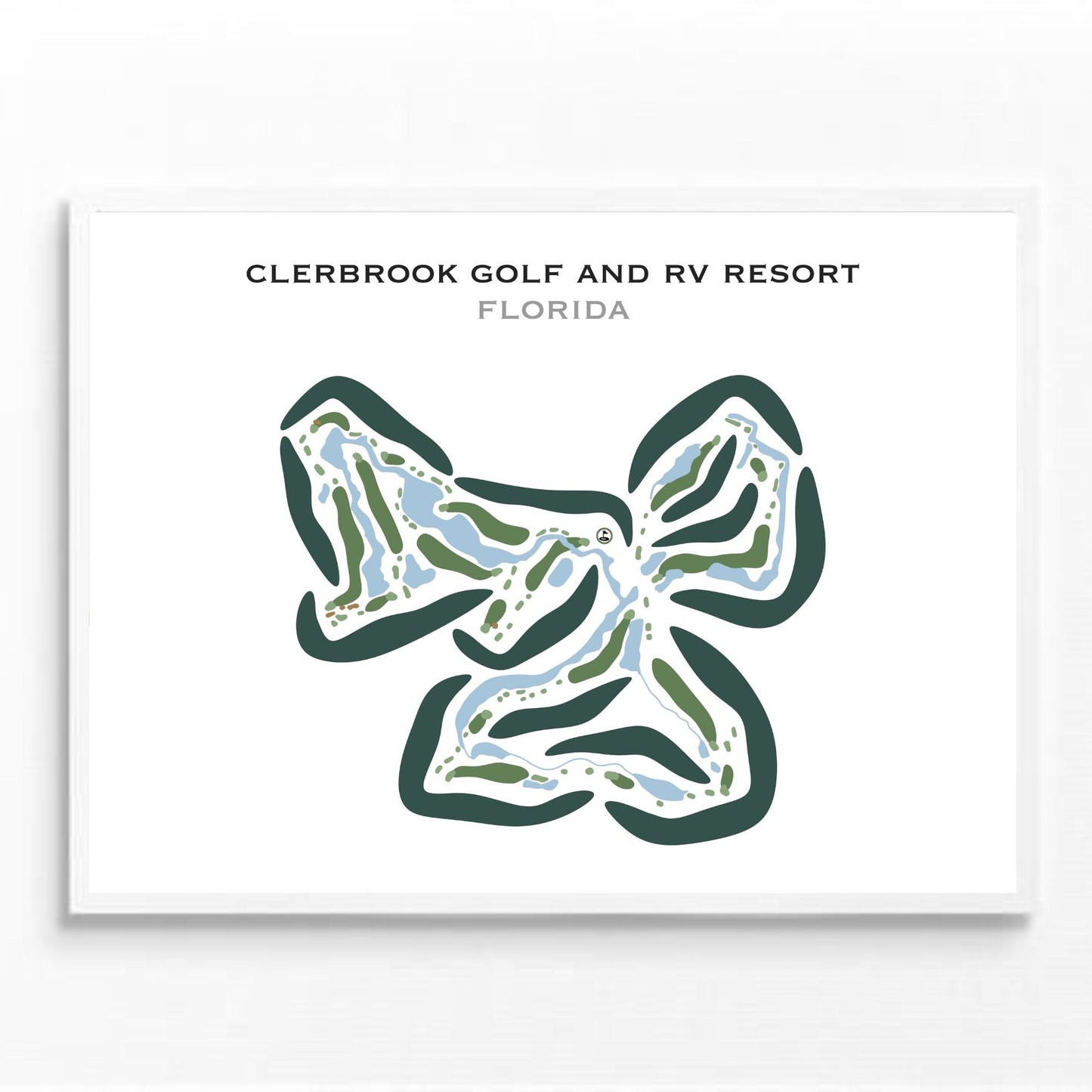Clerbrook Golf & RV Resort, Florida - Printed Golf Courses