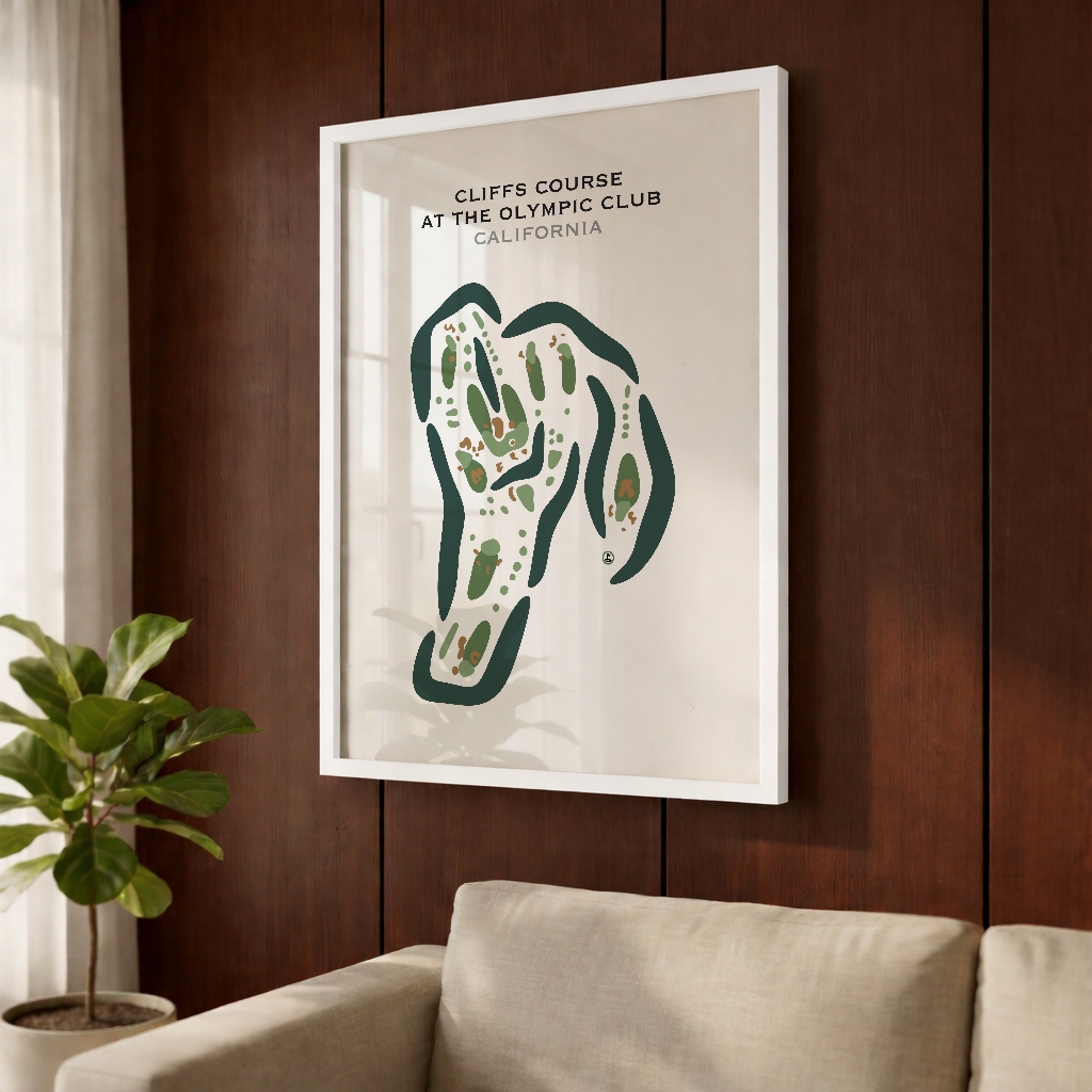 Cliffs Course at The Olympic Club, California - Printed Golf Courses