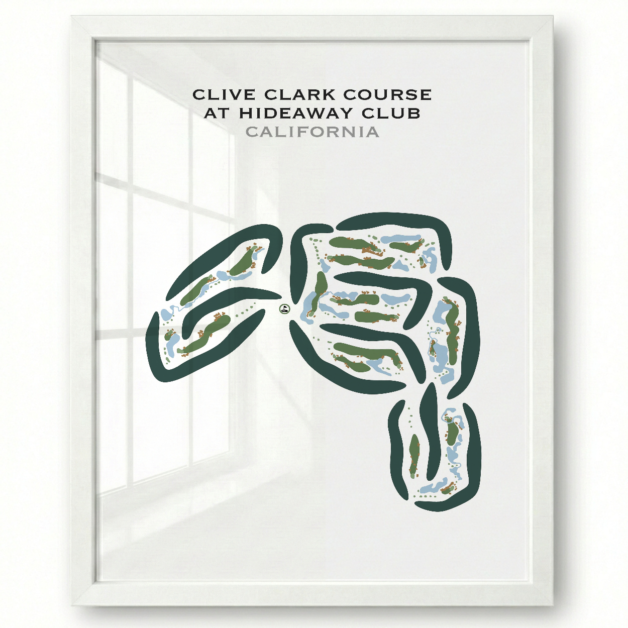 Clive Clark Course at Hideaway Club, California - Printed Golf Courses