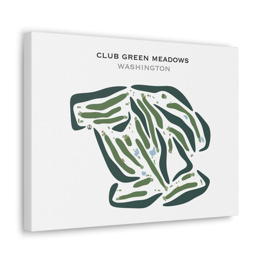 Club Green Meadows, Washington - Printed Golf Courses