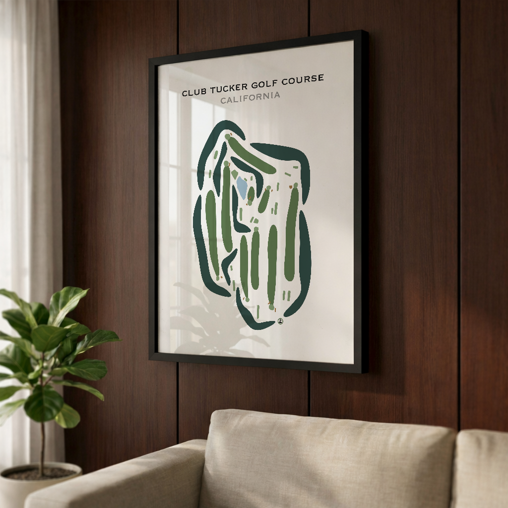 Club Tucker Golf Course, California - Printed Golf Courses