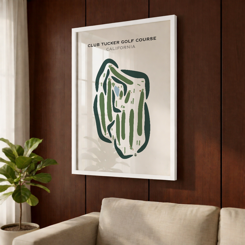 Club Tucker Golf Course, California - Printed Golf Courses