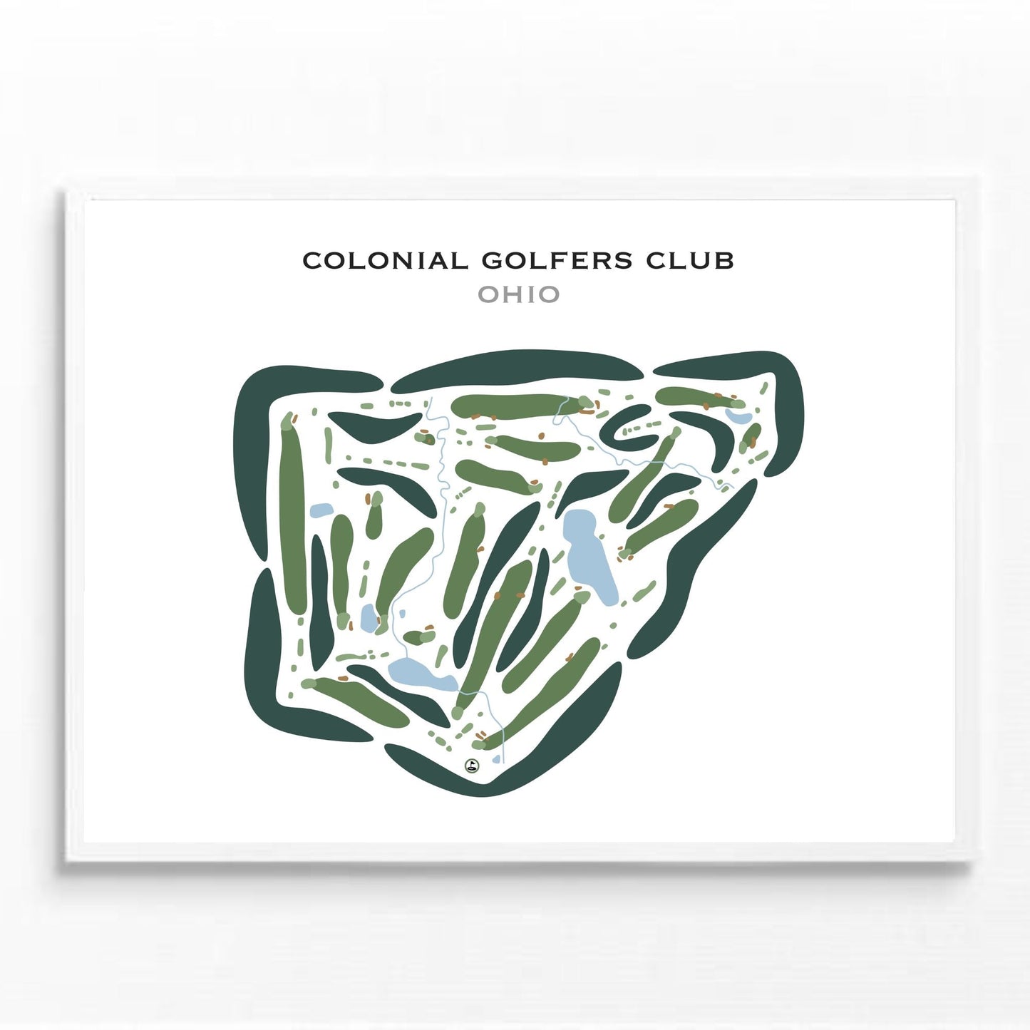 Colonial Golfers Club, Ohio - Printed Golf Courses
