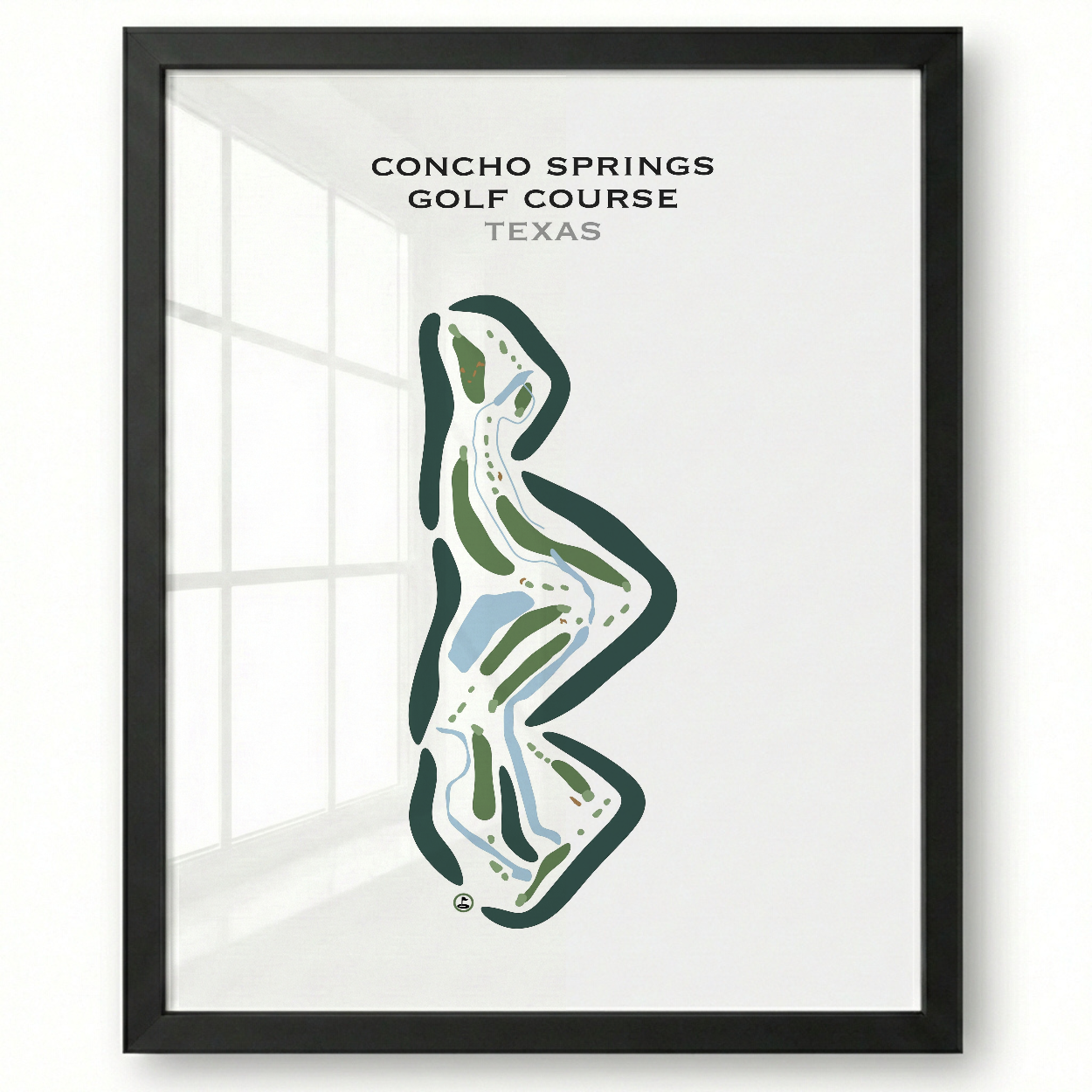 Concho Springs Golf Course, Texas - Printed Golf Courses