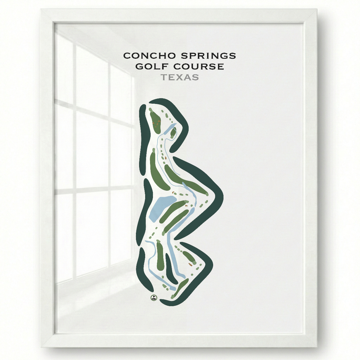 Concho Springs Golf Course, Texas - Printed Golf Courses