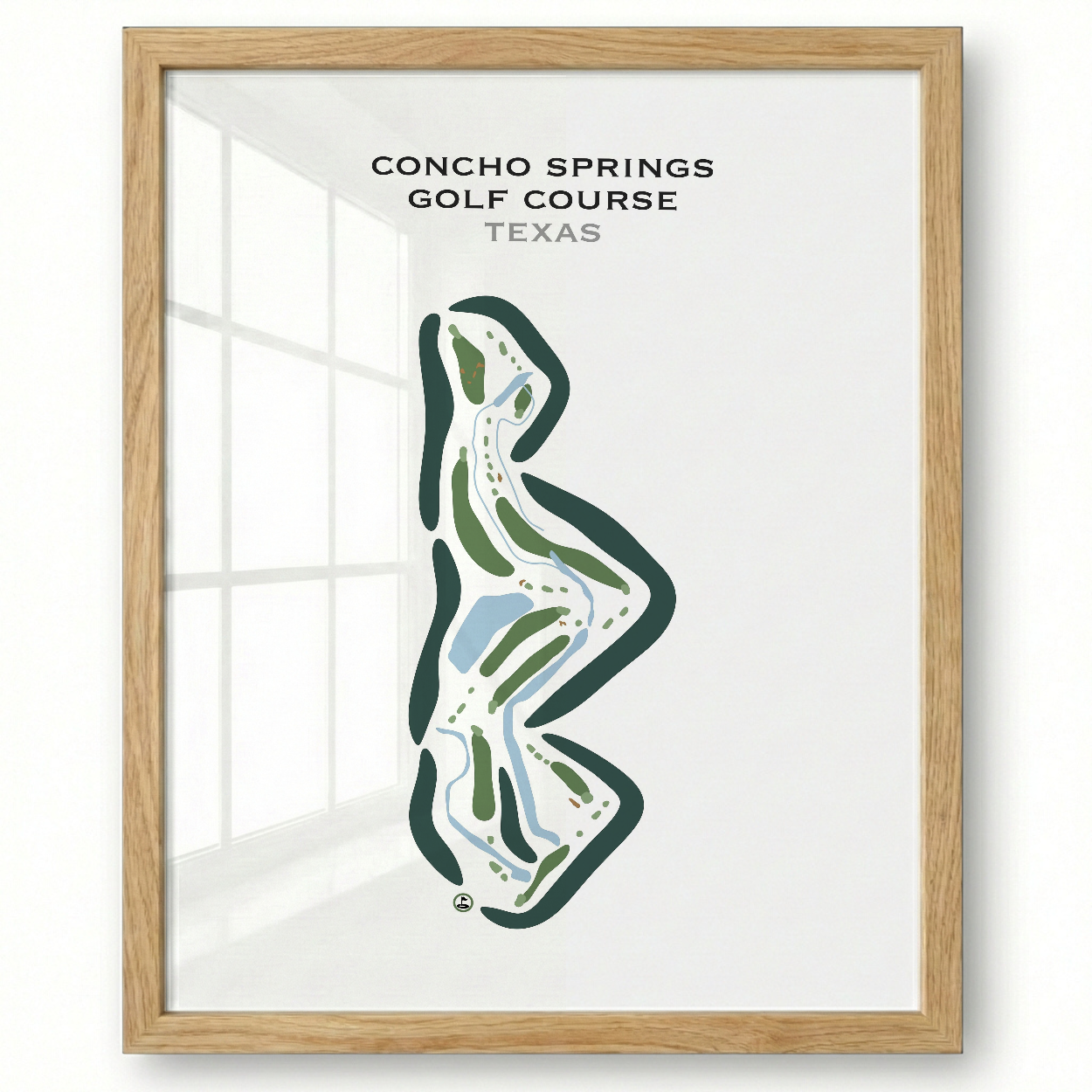 Concho Springs Golf Course, Texas - Printed Golf Courses