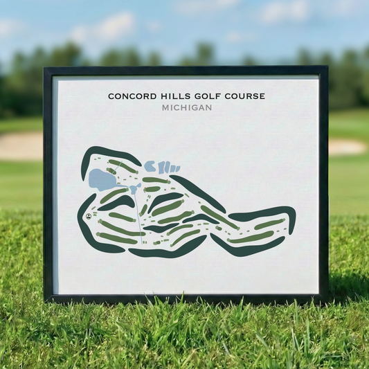 Concord Hills Golf Course, Michigan - Printed Golf Courses