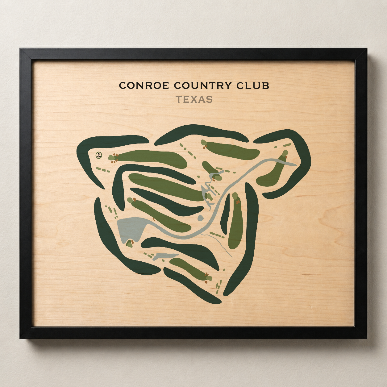 Conroe Country Club, Texas - Printed Golf Courses