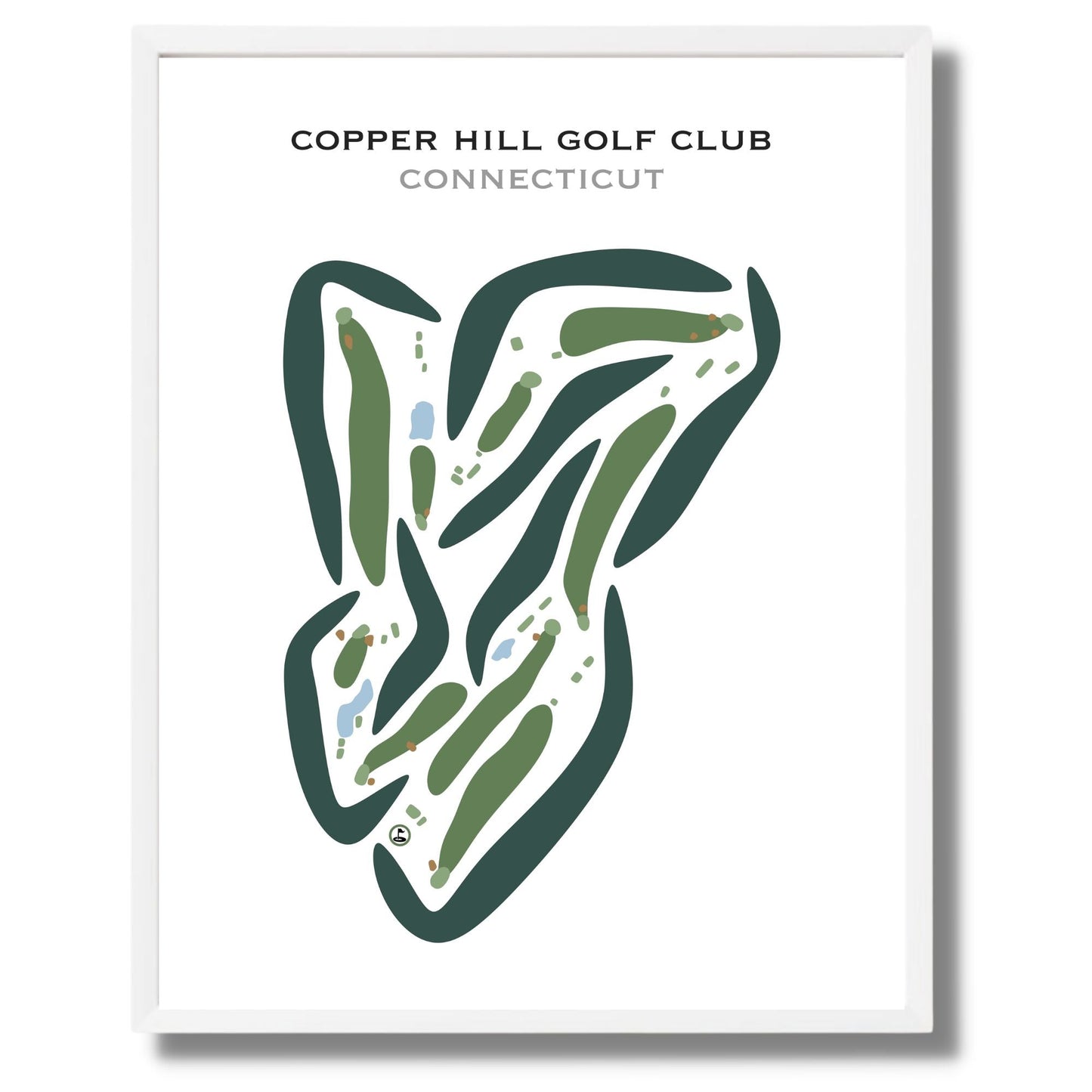 Copper Hill Golf Club, Connecticut - Printed Golf Courses