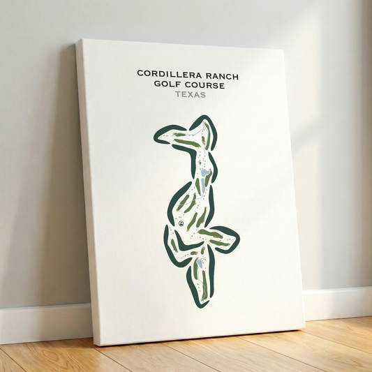 Cordillera Ranch Golf Course, Texas - Printed Golf Courses