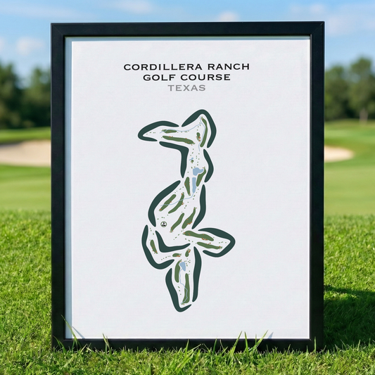 Cordillera Ranch Golf Course, Texas - Printed Golf Courses