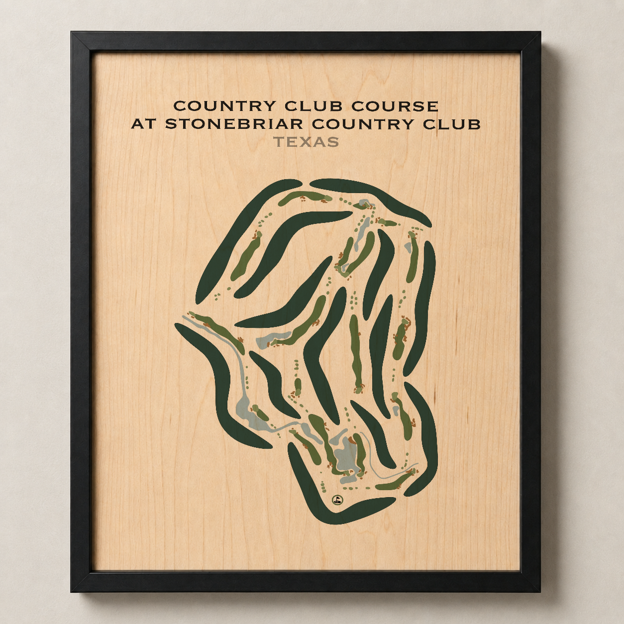 Country Club Course at Stonebriar Country Club, Texas - Printed Golf Courses