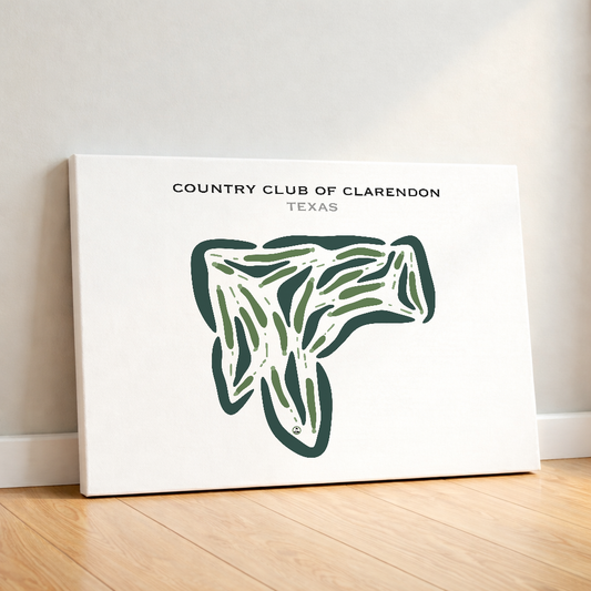 Country Club of Clarendon, Texas - Printed Golf Courses