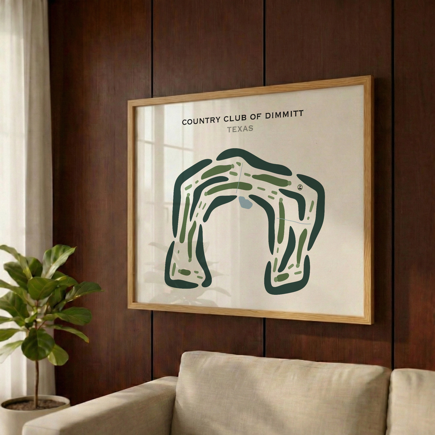Country Club of Dimmitt, Texas - Printed Golf Courses