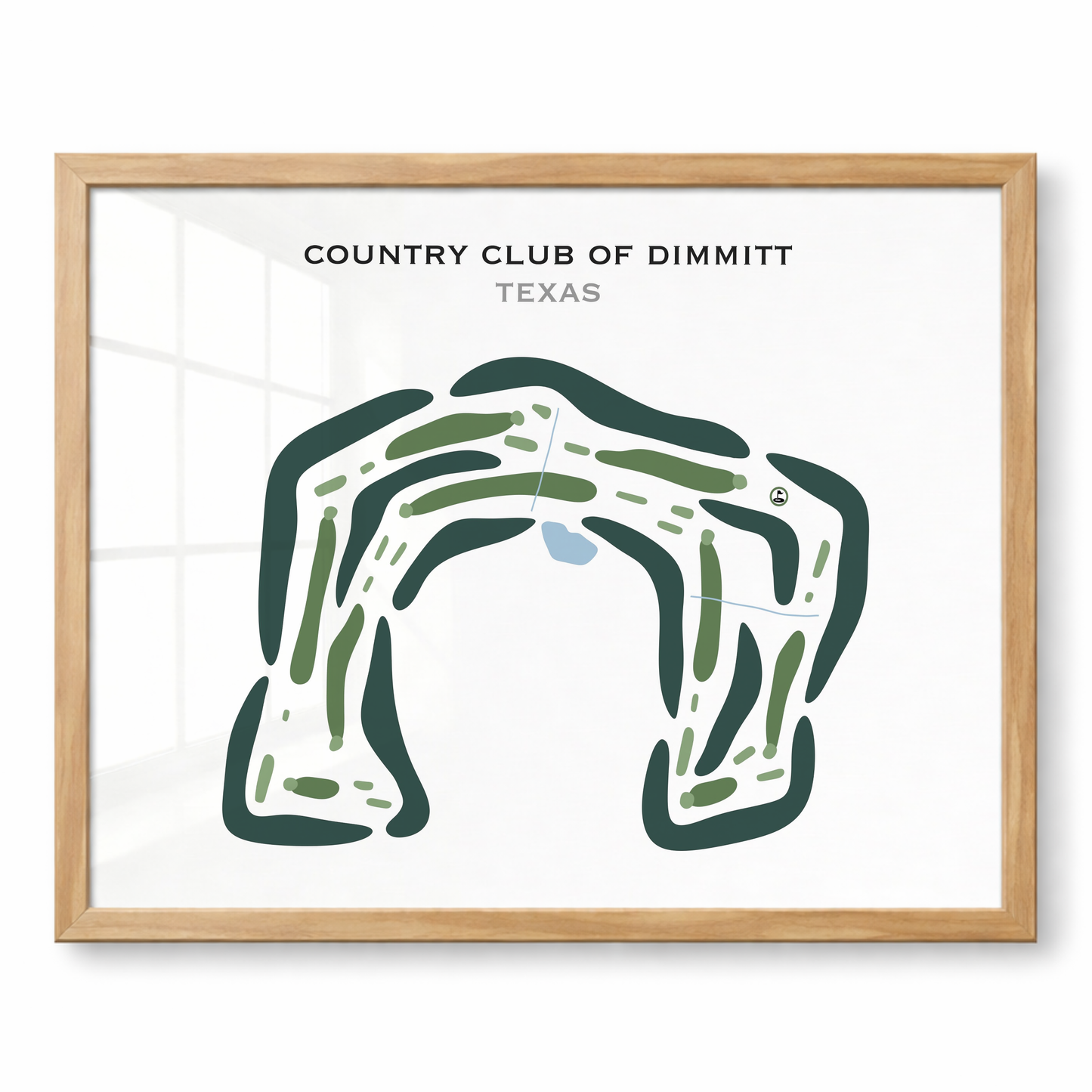 Country Club of Dimmitt, Texas - Printed Golf Courses