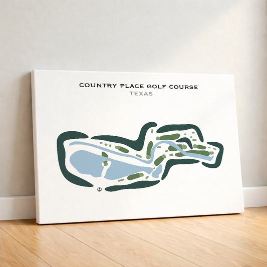 Country Place Golf Course, Texas - Printed Golf Courses