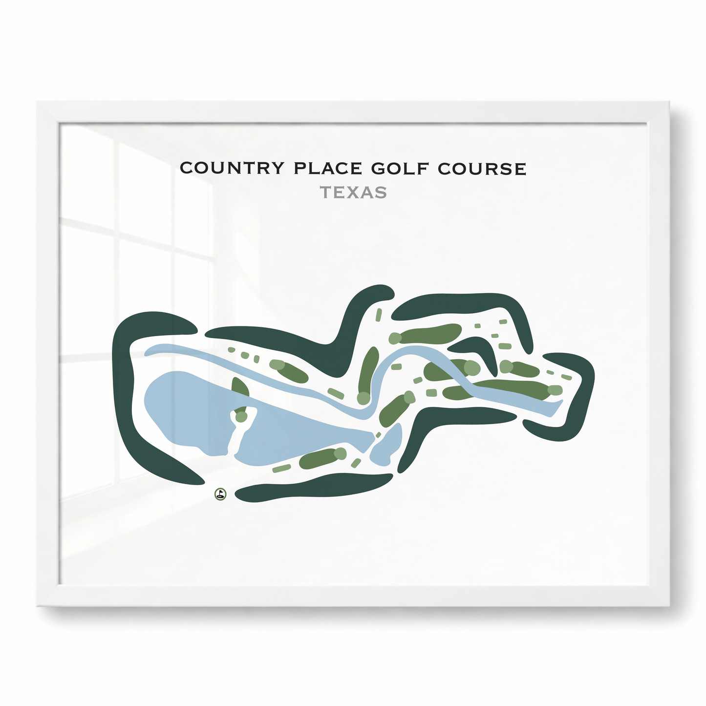 Country Place Golf Course, Texas - Printed Golf Courses