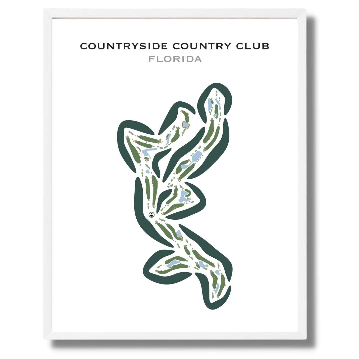 Countryside Country Club, Florida - Printed Golf Courses