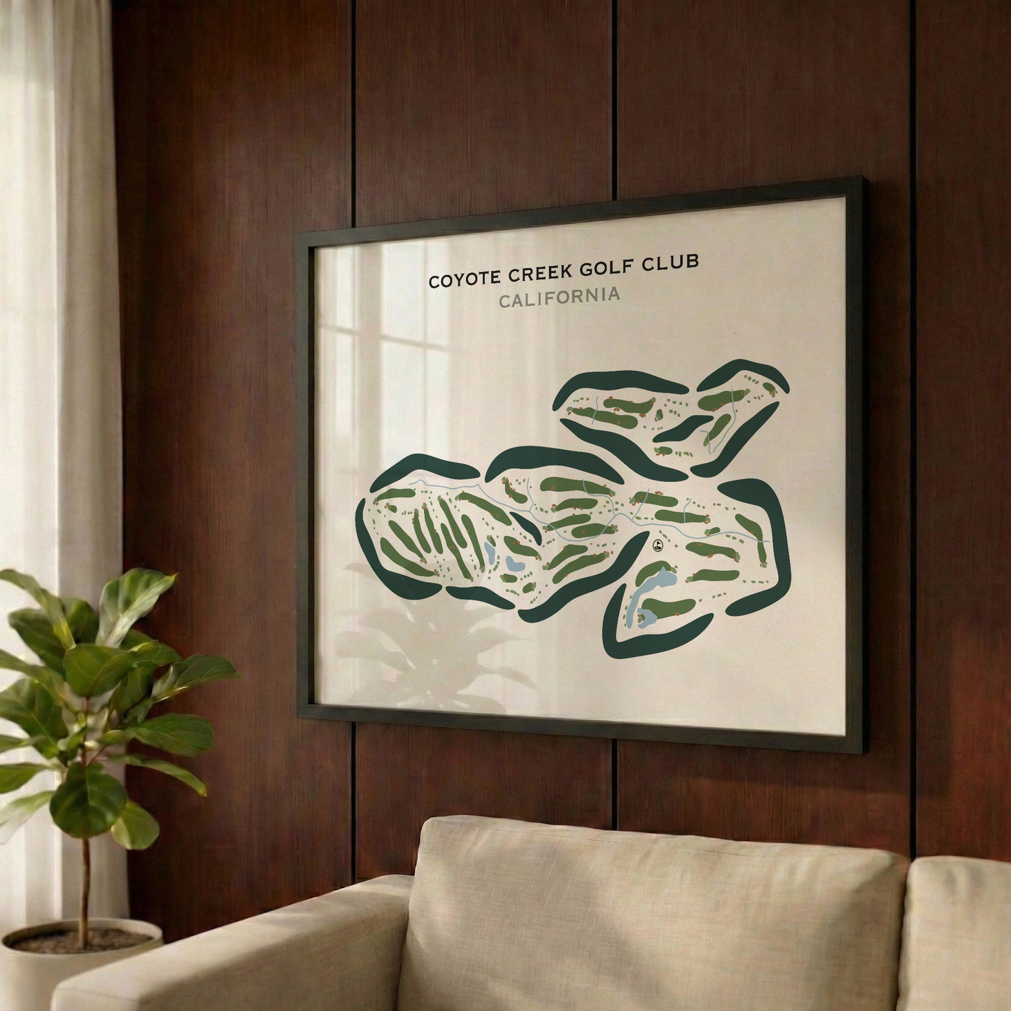 Coyote Creek Golf Club, California - Printed Golf Courses