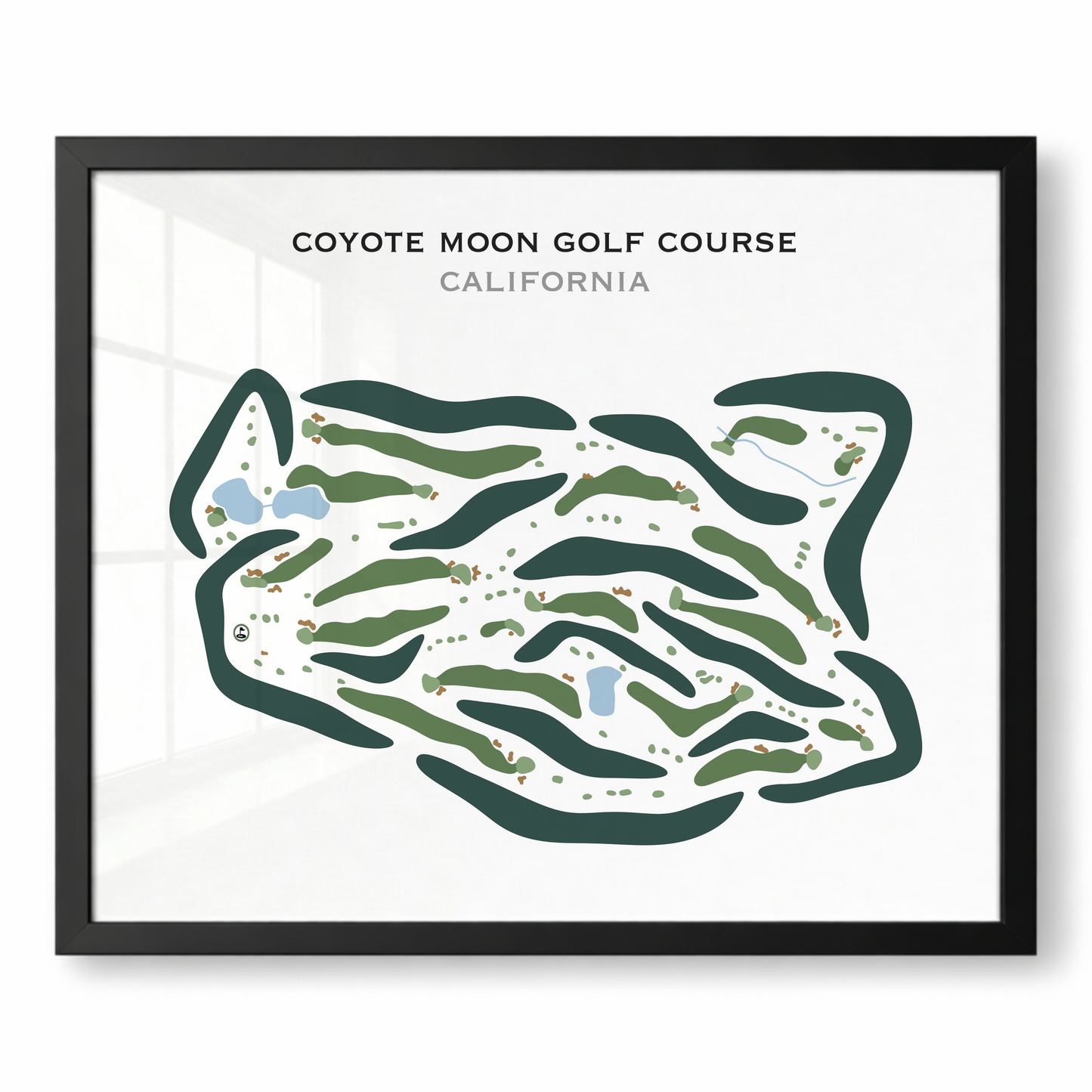 Coyote Moon Golf Course, California - Printed Golf Course