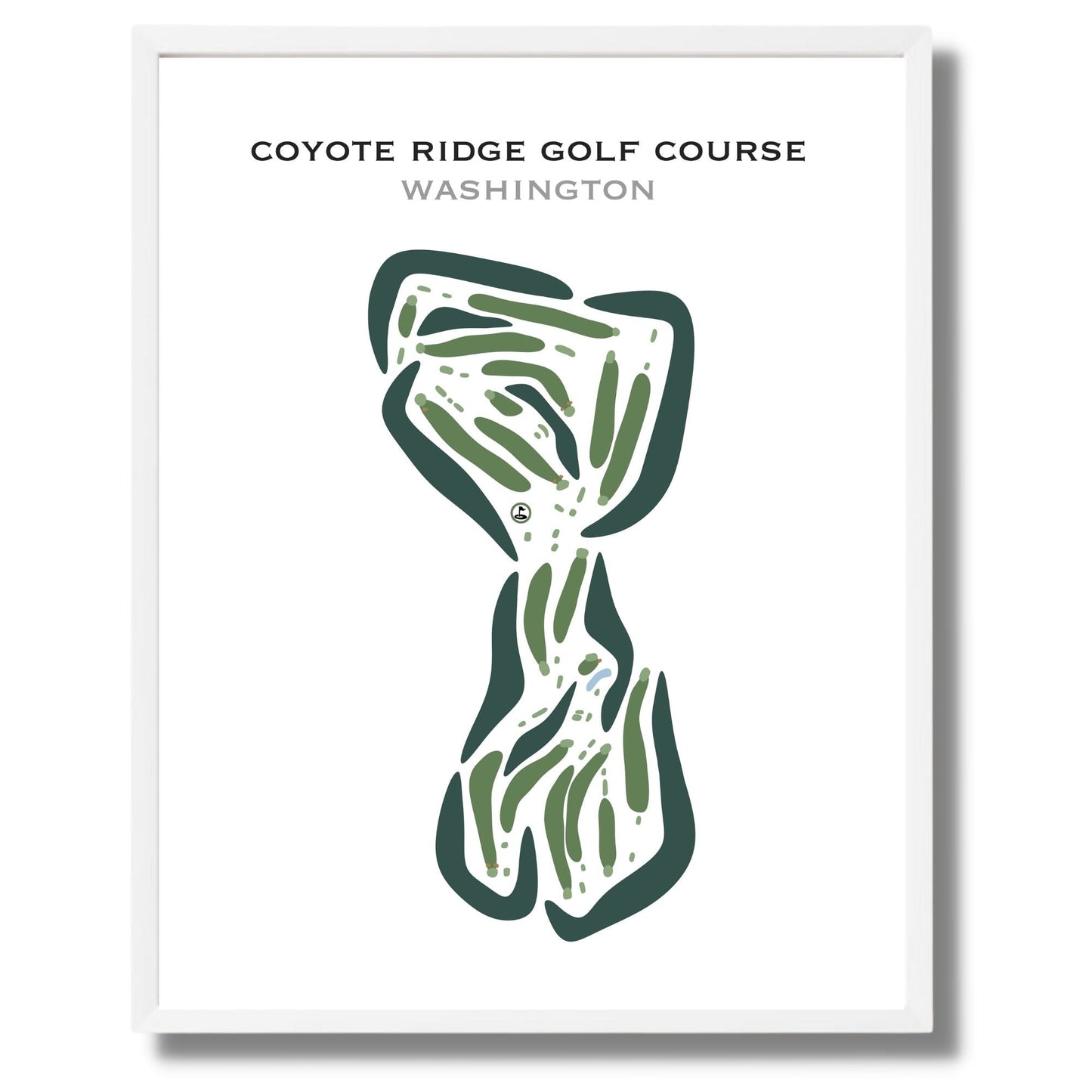 Coyote Ridge Golf Course, Washington - Printed Golf Courses