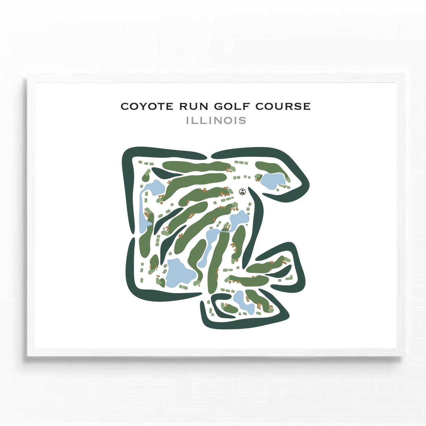 Coyote Run Golf Course, Illinois - Printed Golf Courses