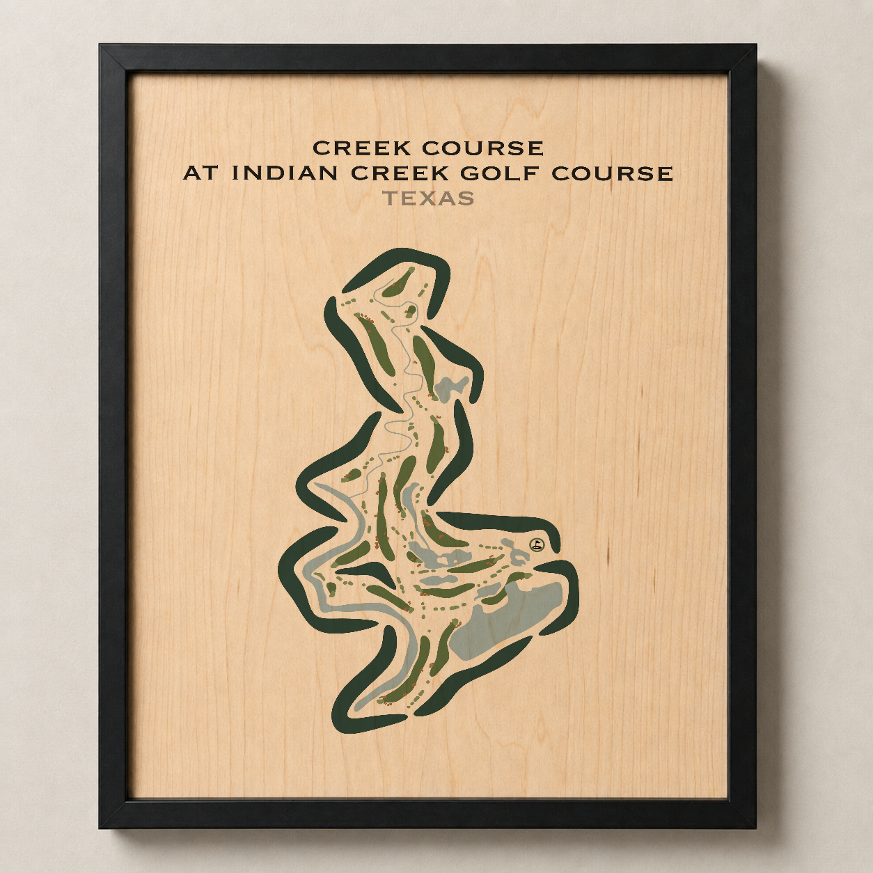 Creek at Indian Creek Golf Course, Texas - Printed Golf Courses