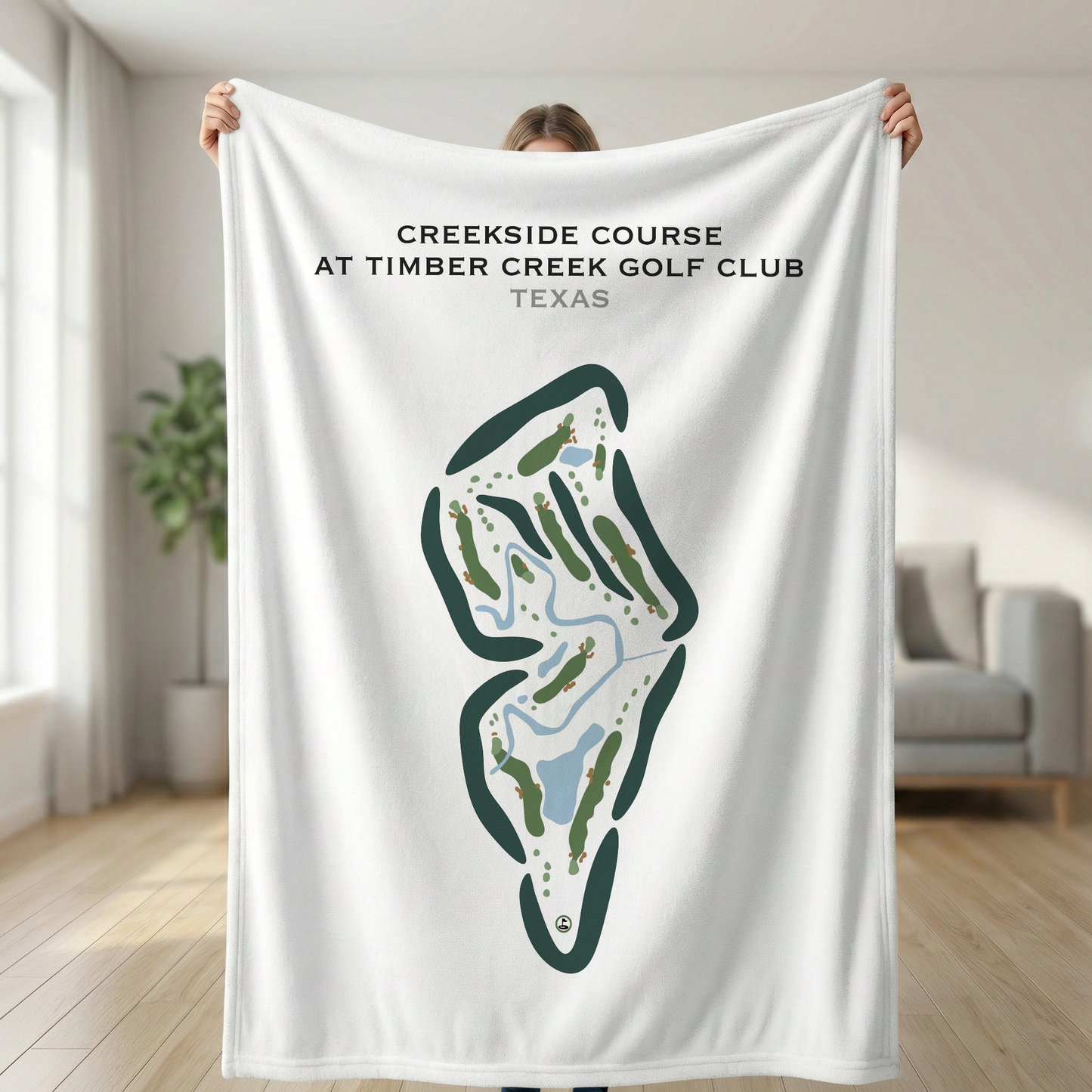 Creekside Course at Timber Creek Golf Club, Texas - Printed Golf Courses