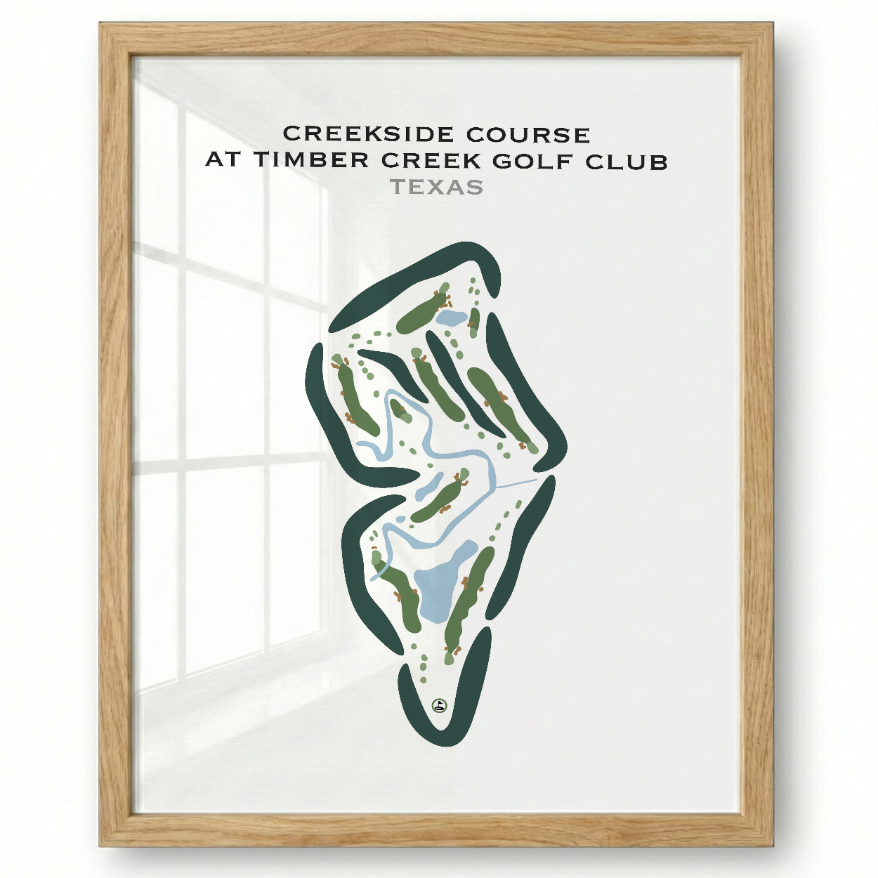 Creekside Course at Timber Creek Golf Club, Texas - Printed Golf Courses