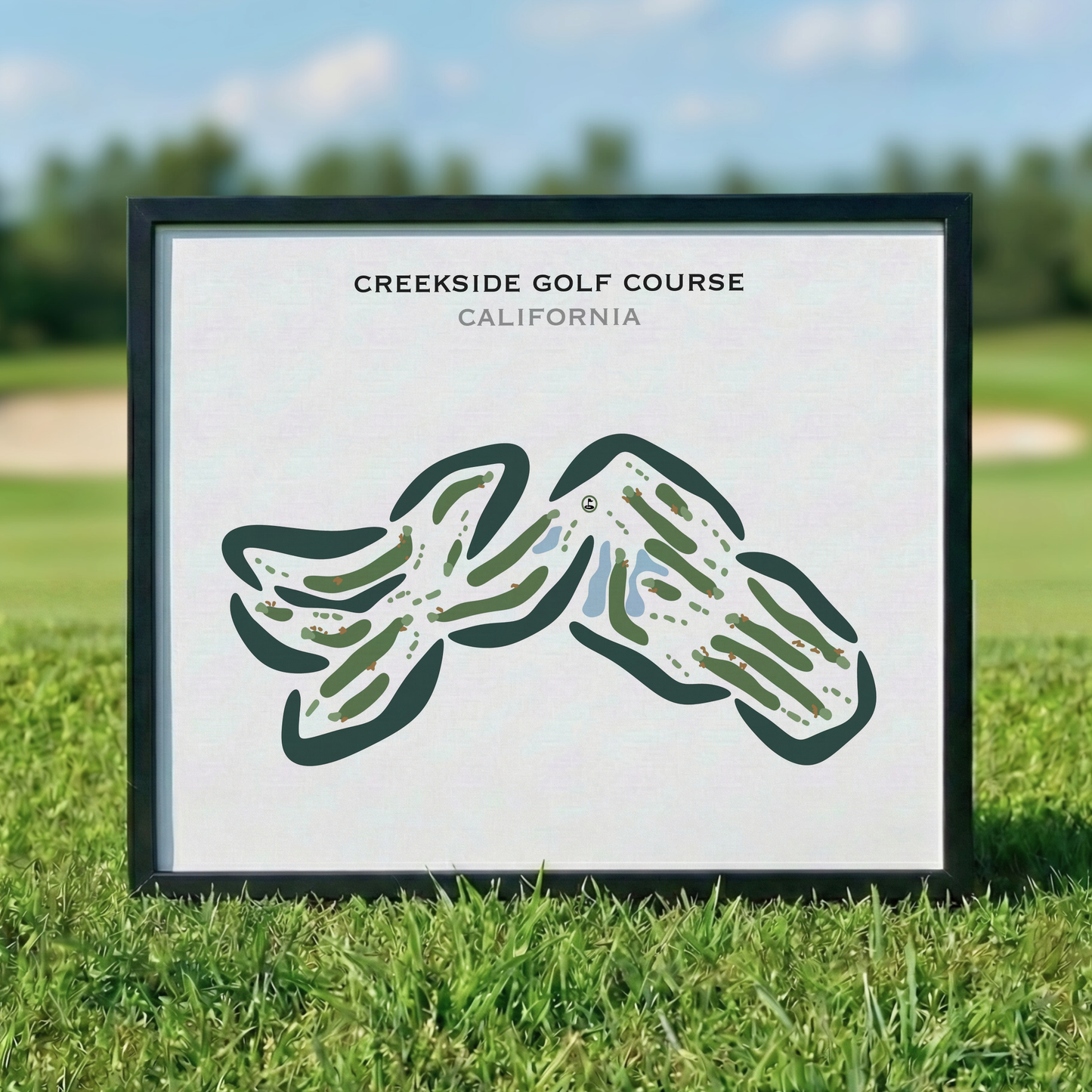 Creekside Golf Course, California - Printed Golf Courses