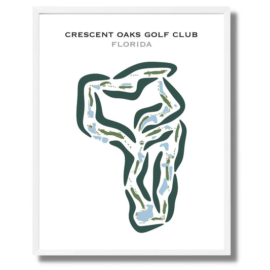 Crescent Oaks Golf Club, Florida - Printed Golf Courses