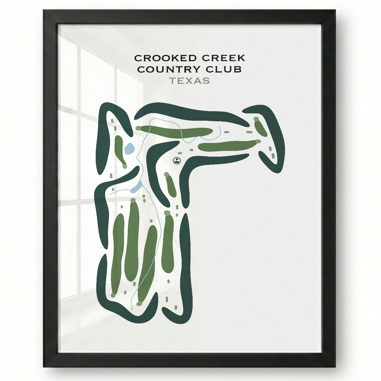 Crooked Creek Country Club, Texas - Printed Golf Courses