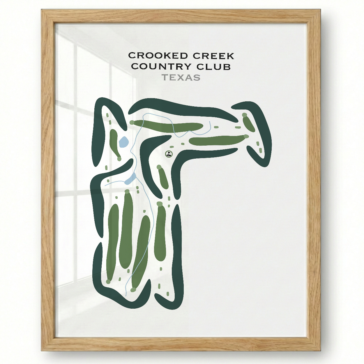 Crooked Creek Country Club, Texas - Printed Golf Courses