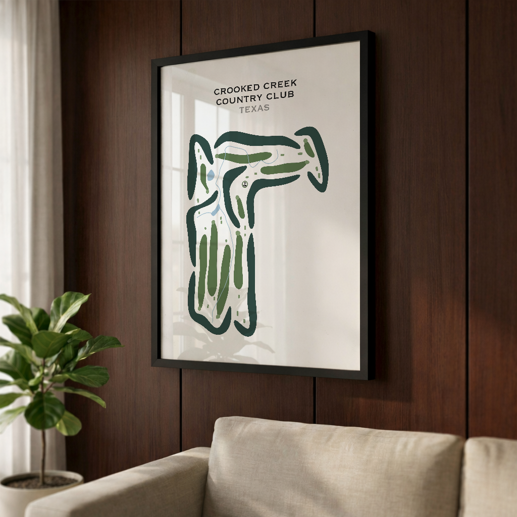 Crooked Creek Country Club, Texas - Printed Golf Courses