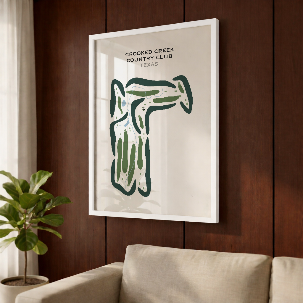 Crooked Creek Country Club, Texas - Printed Golf Courses