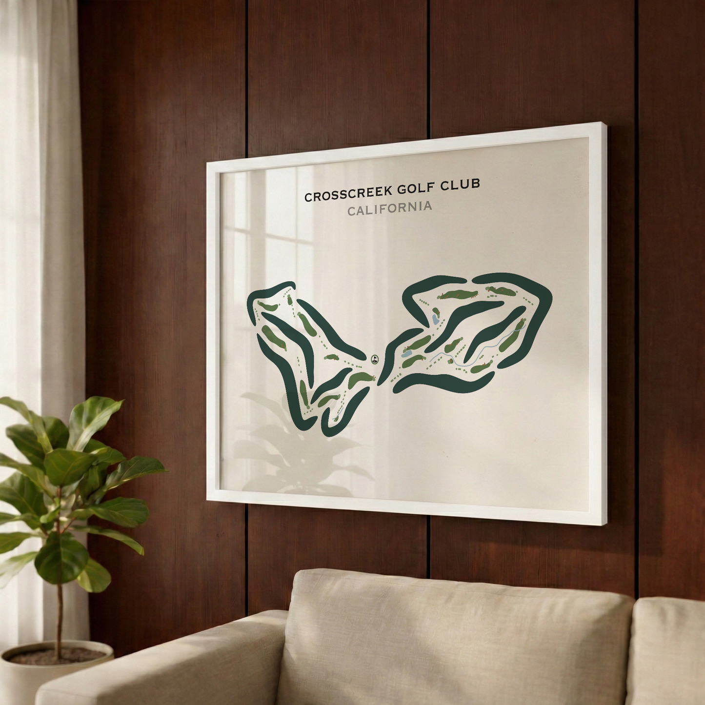 CrossCreek Golf Club, California - Printed Golf Courses