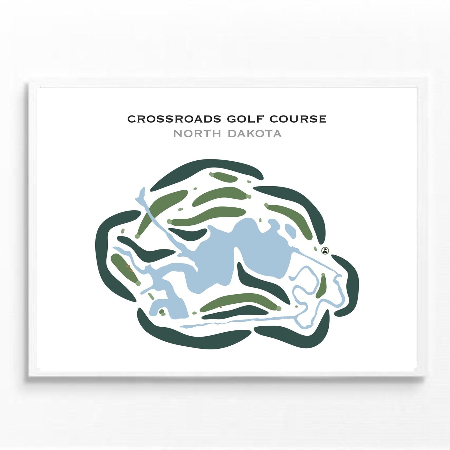 Crossroads Golf Course, North Dakota - Printed Golf Courses