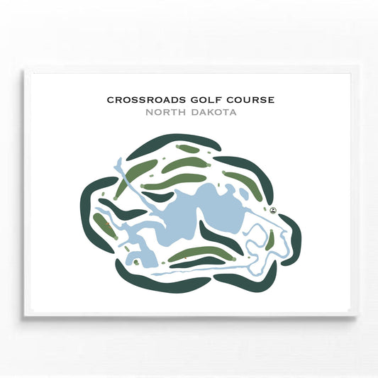 Crossroads Golf Course, North Dakota - Printed Golf Courses