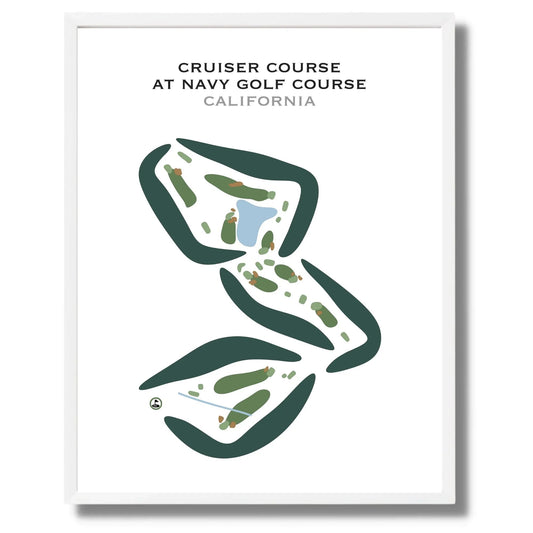 Cruiser Course at Navy Golf Course, California - Printed Golf Courses