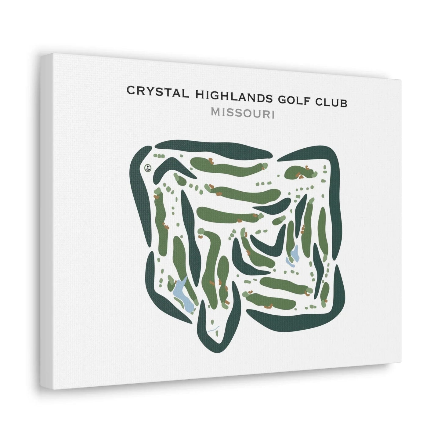 Crystal Highlands Golf Club, Missouri - Printed Golf Courses