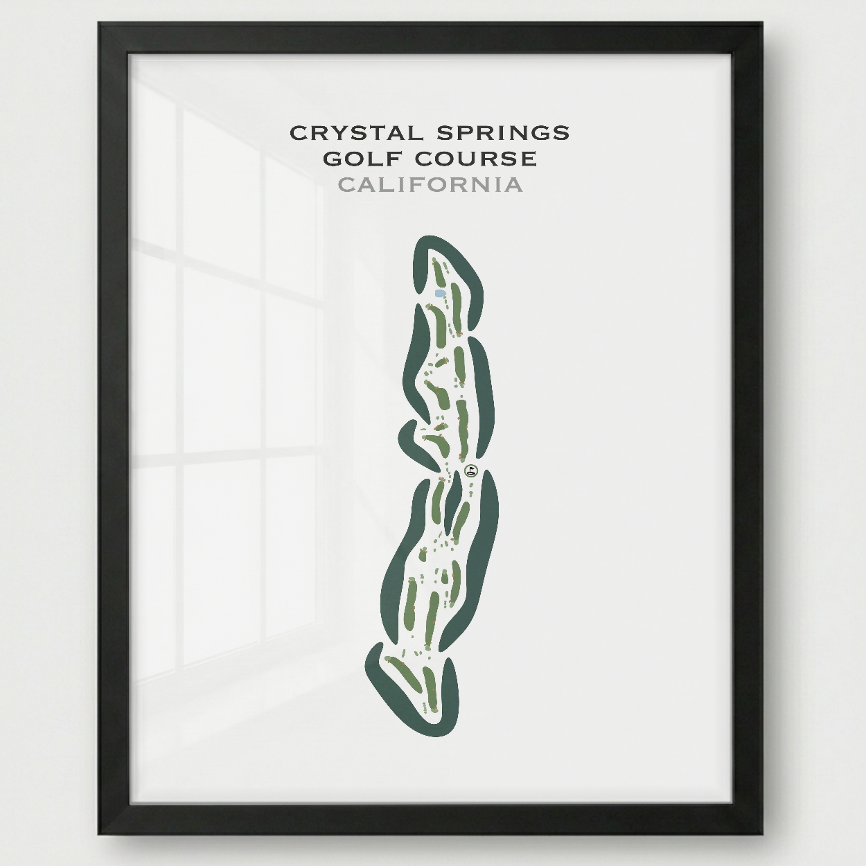 Crystal Springs Golf Course, California - Printed Golf Courses