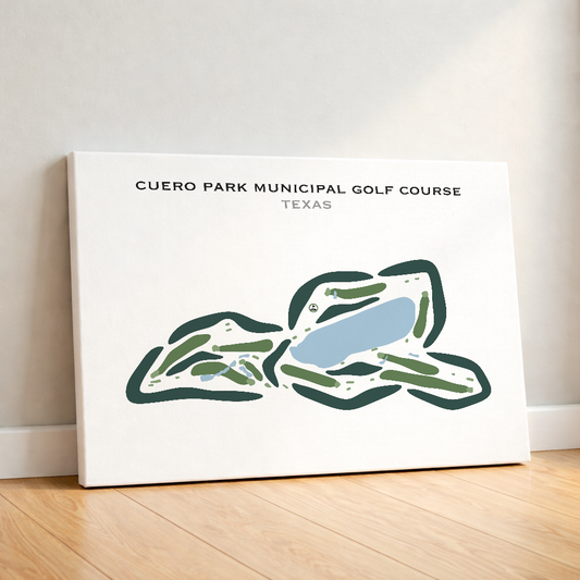 Cuero Park Municipal Golf Course, Texas - Printed Golf Courses