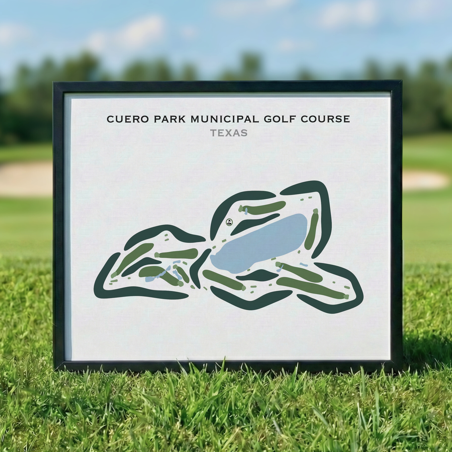 Cuero Park Municipal Golf Course, Texas - Printed Golf Courses