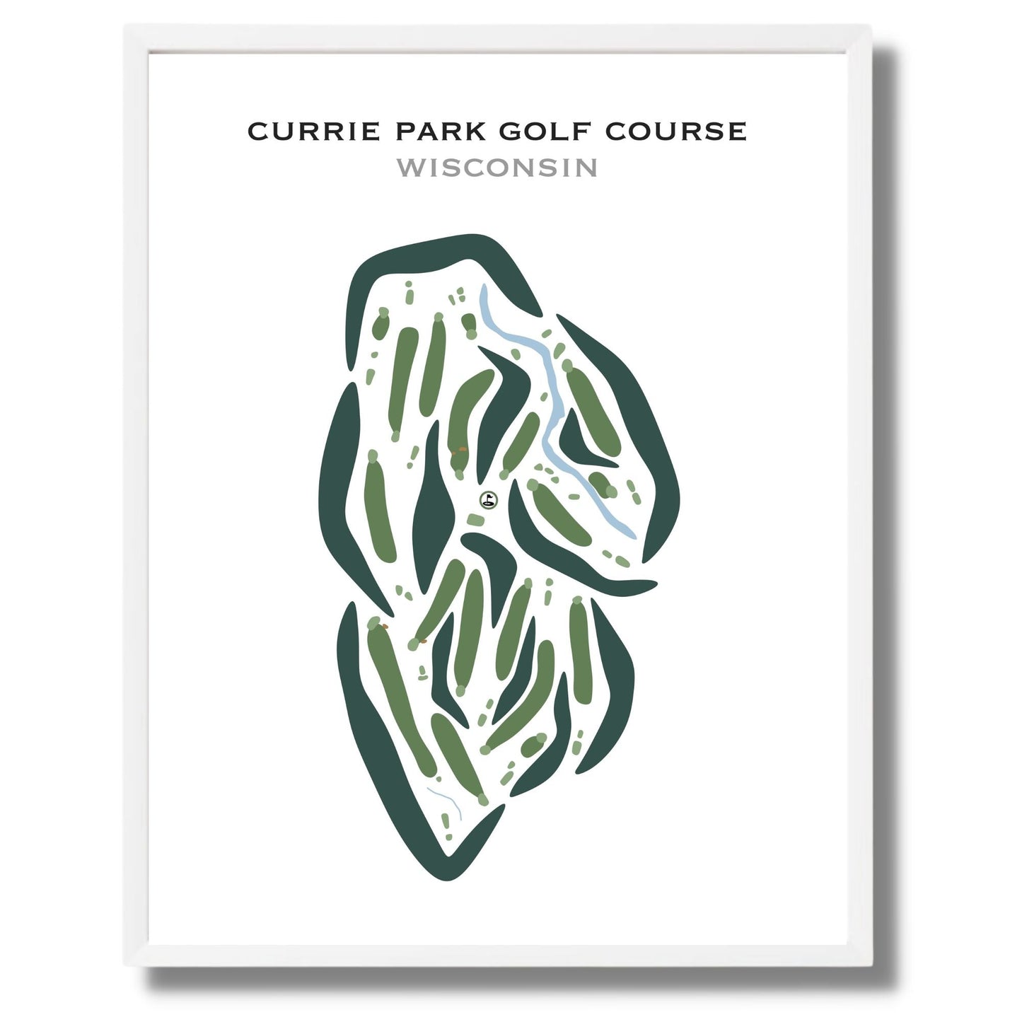 Currie Park Golf Course, Wisconsin - Printed Golf Courses