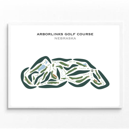 ArborLinks Golf Course, Nebraska - Printed Golf Courses