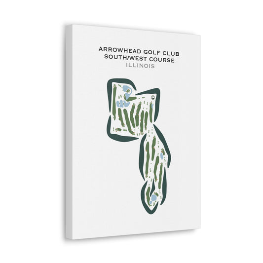 Arrowhead Country Club - South/West Course, Illinois - Printed Golf Courses