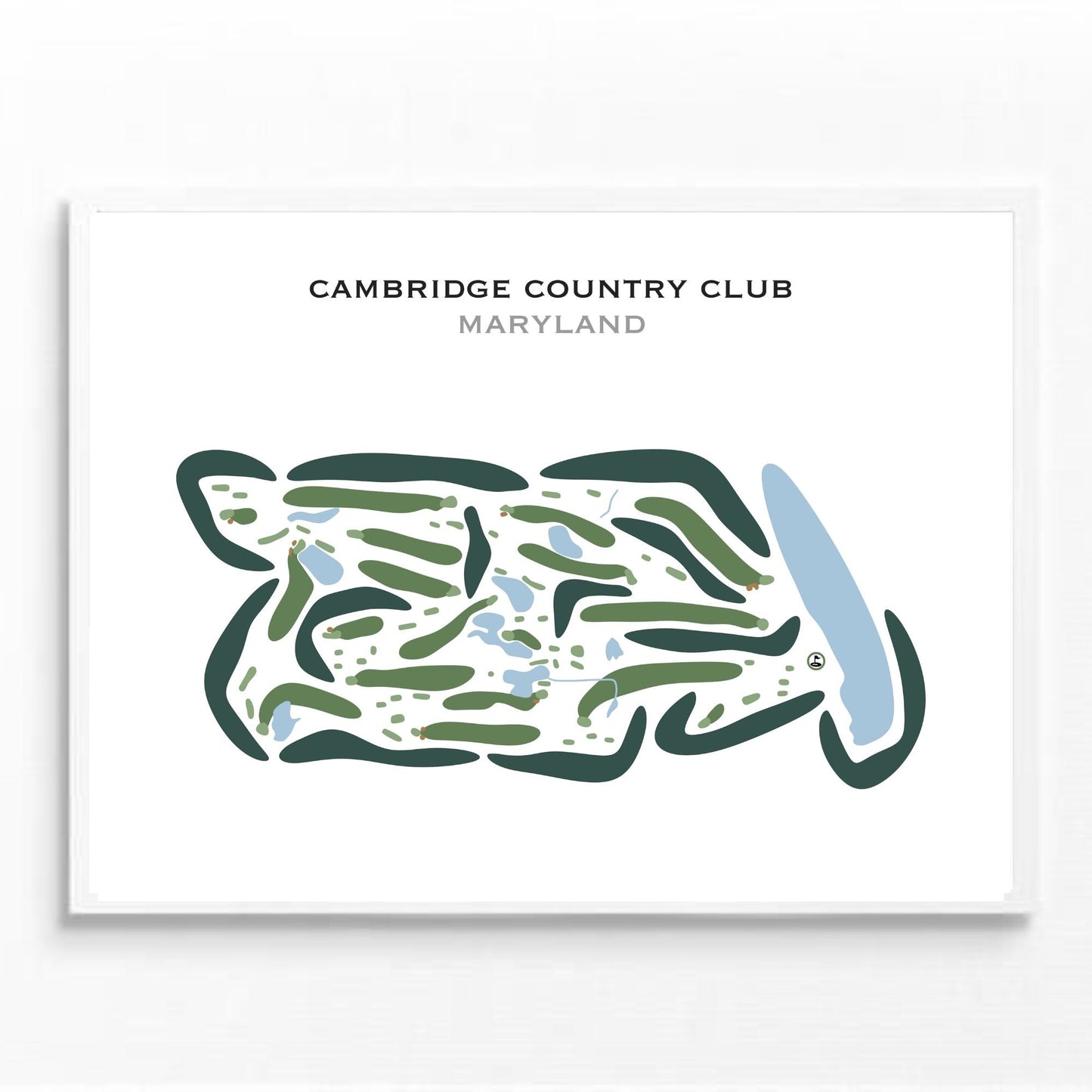 Cambridge Country Club, Maryland - Printed Golf Courses