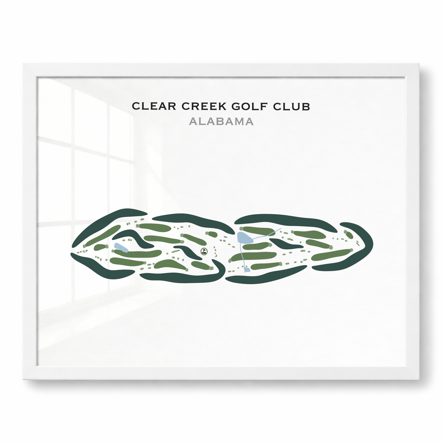 Clear Creek Golf Club, Alabama - Printed Golf Courses