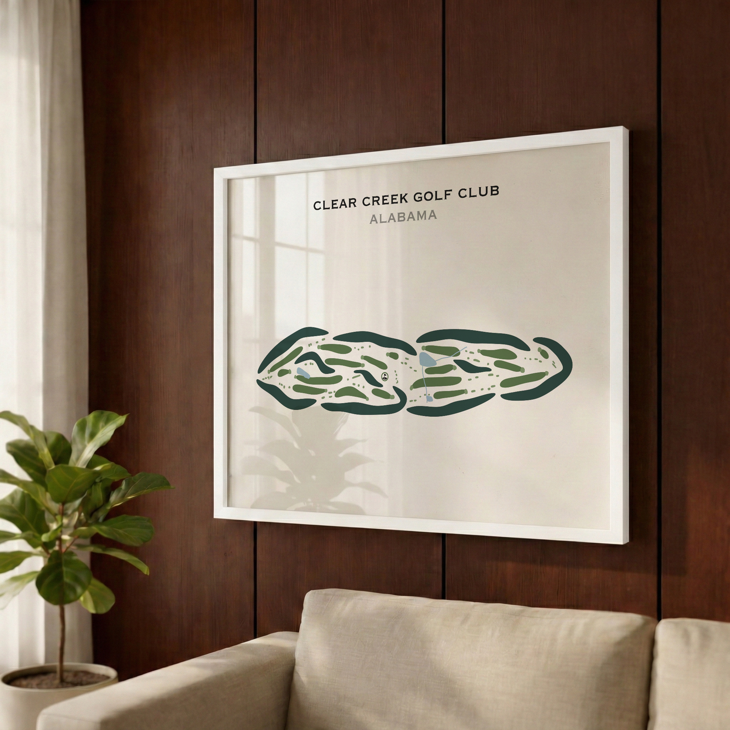 Clear Creek Golf Club, Alabama - Printed Golf Courses