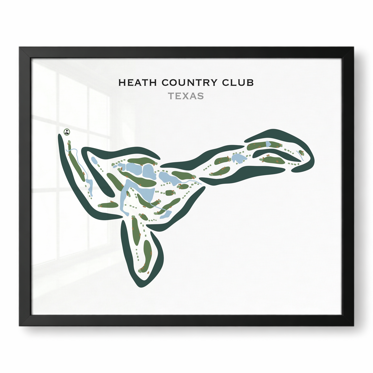 Heath Country Club, Texas - Printed Golf Courses